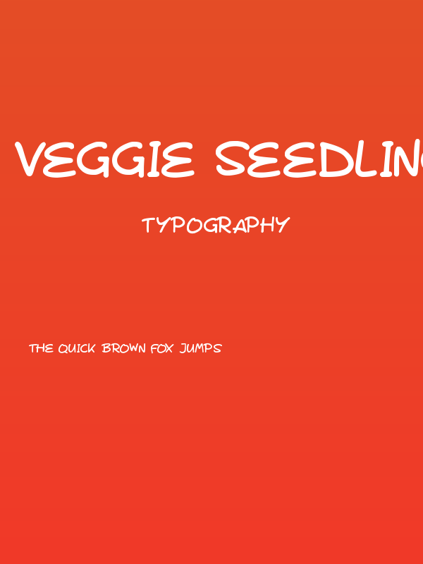Veggie Seedlings Poster