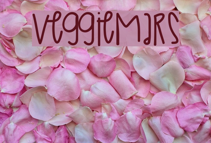 VeggieMars Font examples