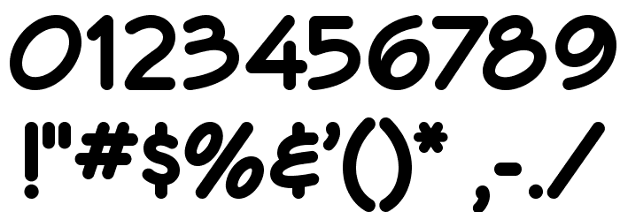 Veggieburger-Bold Font OTHER CHARS