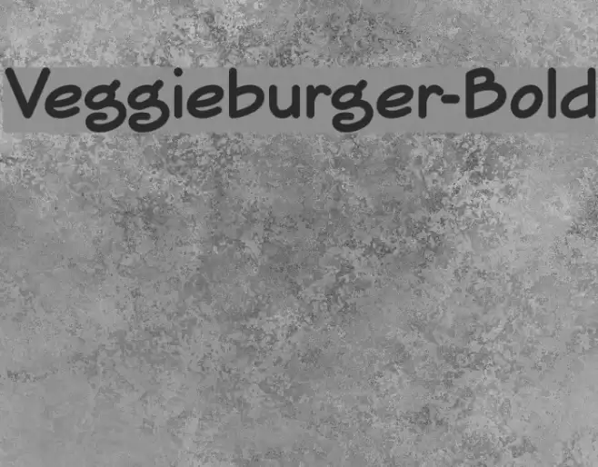 Veggieburger-Bold Font examples