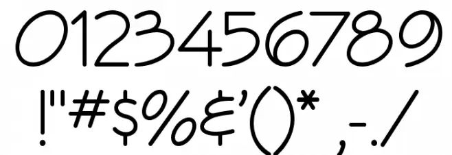 Veggieburger-Light Font OTHER CHARS