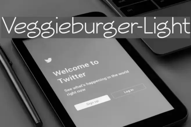 Veggieburger-Light Font examples