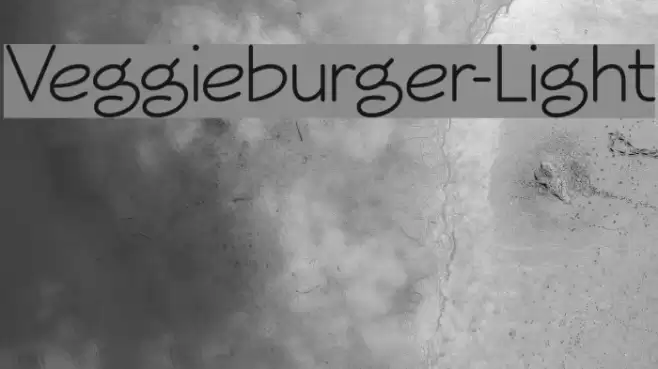 Veggieburger-Light Font examples