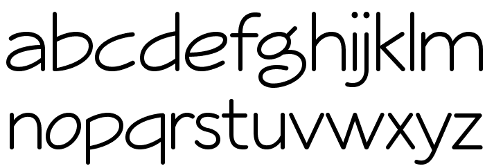 Veggieburger-Light Font LOWERCASE