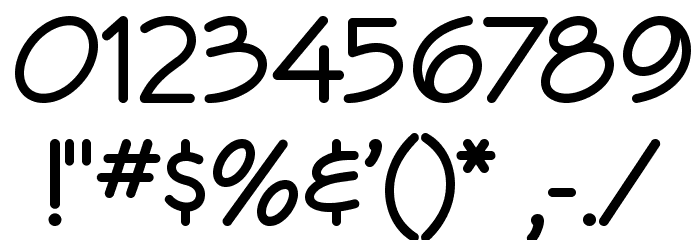 Veggieburger フォント その他の文字