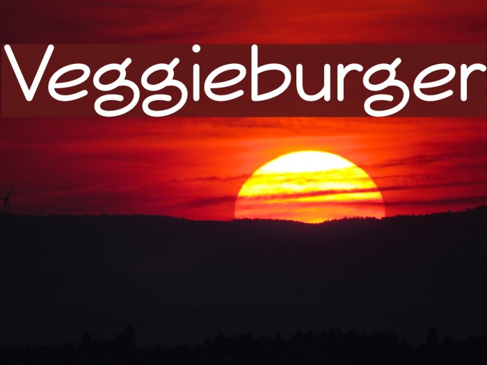 Veggieburger フォント examples