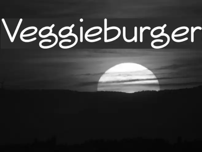 Veggieburger Font examples