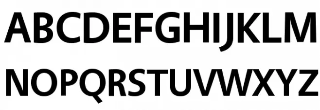 Vegur Bold Font UPPERCASE