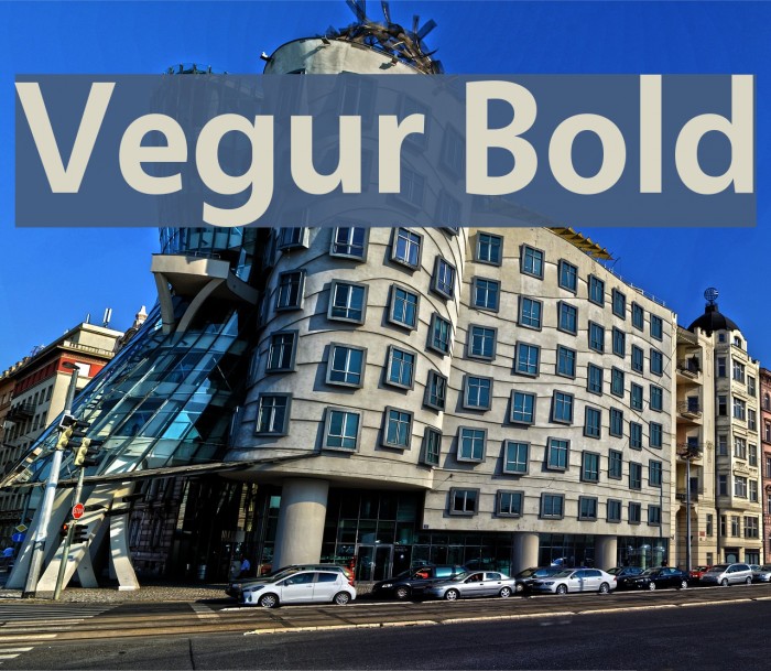 Vegur Bold Font examples