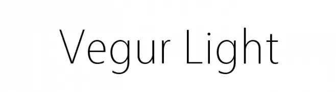 Vegur Light  Fuentes Gratis Descargar