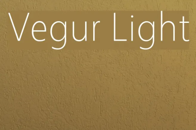 Vegur Light Example 3
