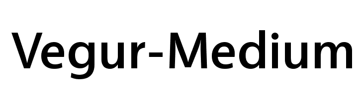 Vegur-Medium Font