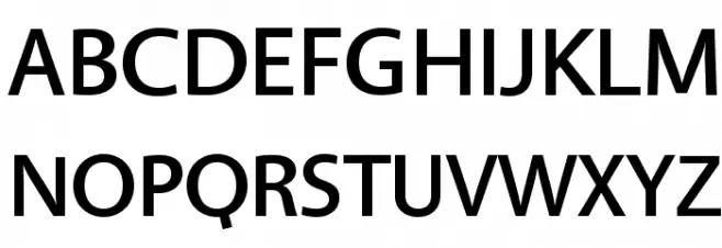 Vegur-Medium Font Litere mari