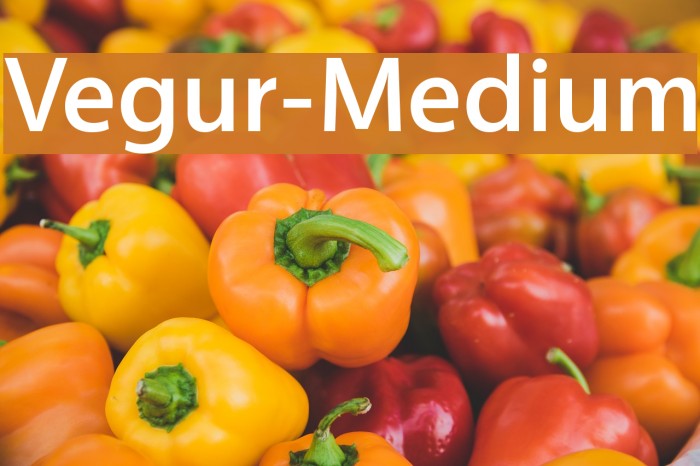 Vegur-Medium Font examples