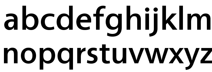 Vegur-Medium Font LOWERCASE