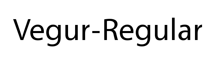 Vegur-Regular Font