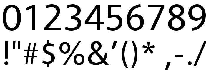 Vegur-Regular Font OTHER CHARS