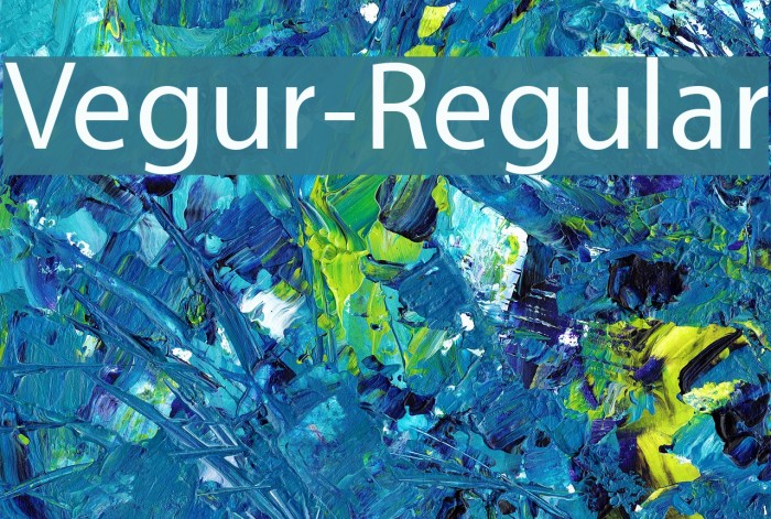 Vegur-Regular Font examples