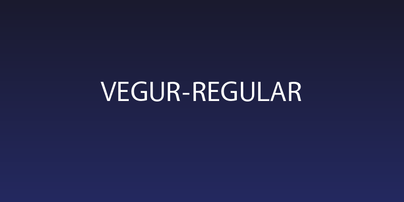 Vegur-Regular Social Header