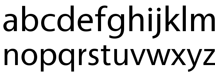 Vegur-Regular Font LOWERCASE