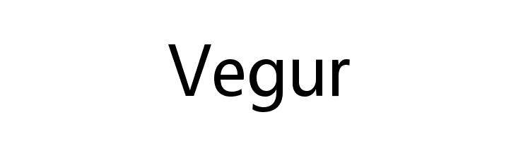 Vegur Font