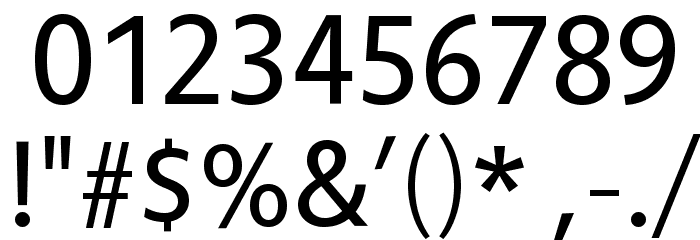 Vegur Font OTHER CHARS