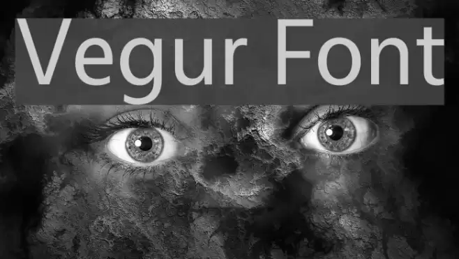 Vegur Schriftart examples