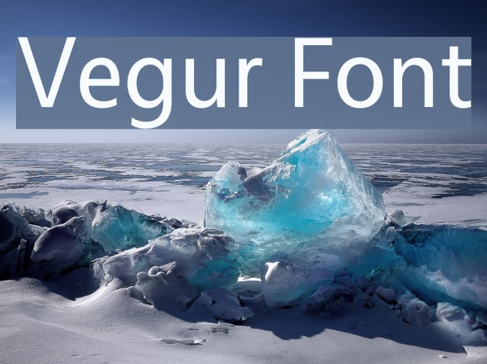 Vegur Font examples