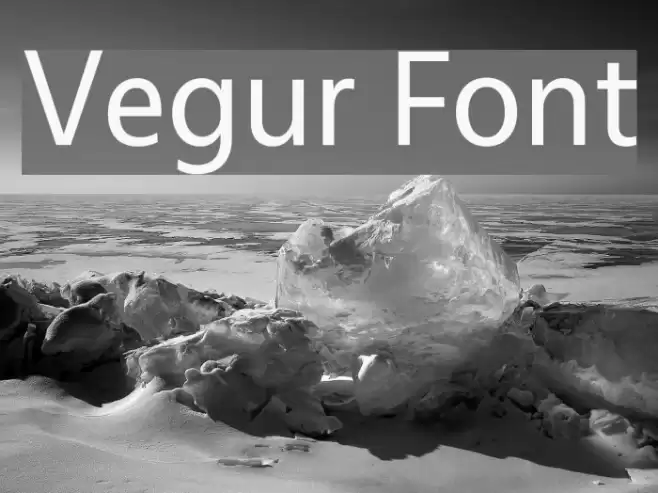 Vegur Schriftart examples