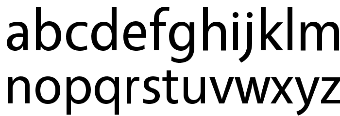 Vegur Font LOWERCASE