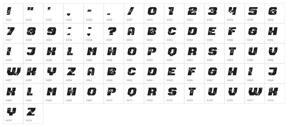 Vehicle Breaks Down Regular Character Map