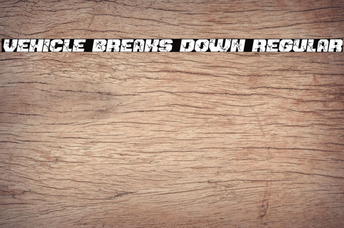 Vehicle Breaks Down Regular Example 2