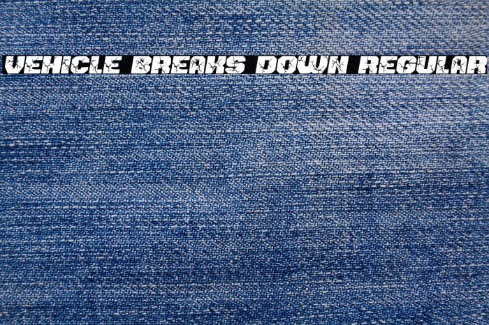 Vehicle Breaks Down Regular Example 3