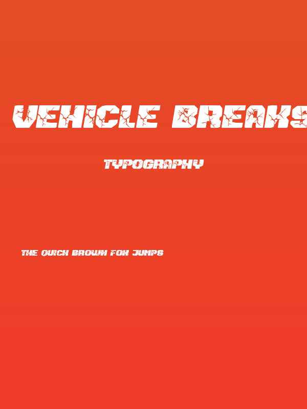 Vehicle Breaks Down Regular Poster
