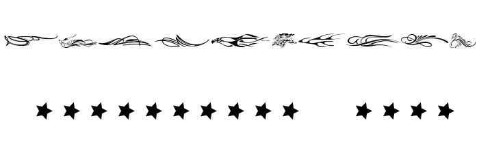 Vehicle Decals Flames Art Font OTHER CHARS