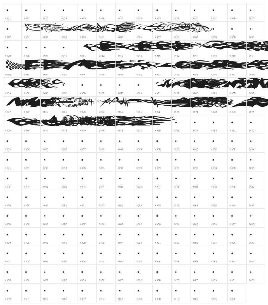 Vehicle Decals Flames  Art Character Map