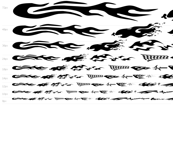 Vehicle Decals Flames  Art Waterfall