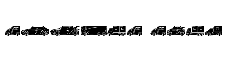 Vehicles Regular Font