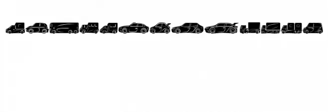 Vehicles Regular Font OTHER CHARS