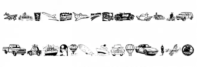 Vehicular 字体 大写