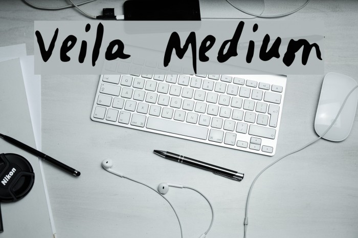 Veila Medium Font examples