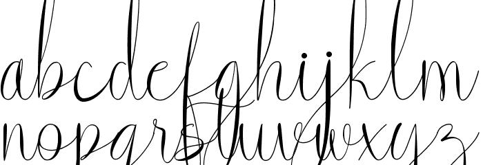 Veilland Font LOWERCASE