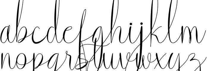 Veilland Font LOWERCASE
