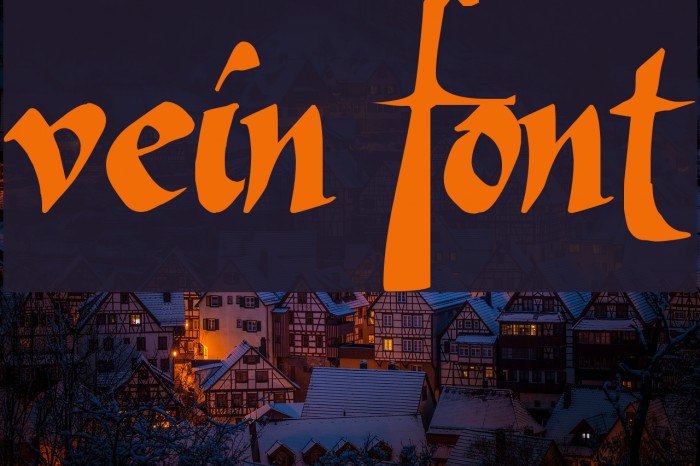 Vein Font examples