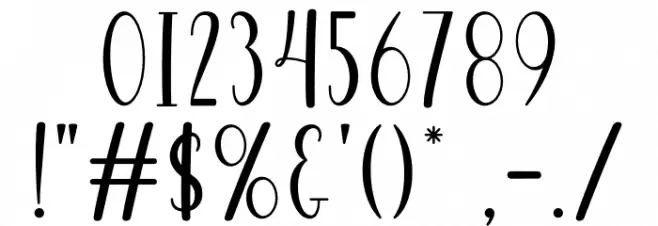 Vela Selinda Font OTHER CHARS