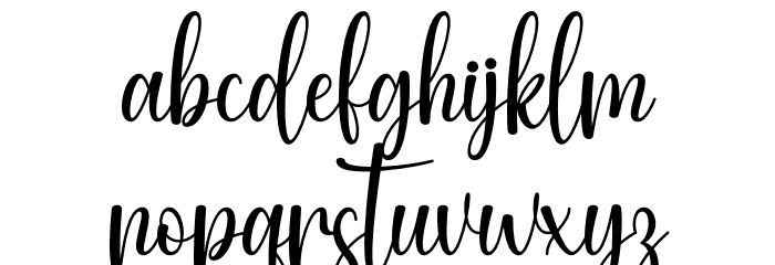 Vela Selinda Font LOWERCASE