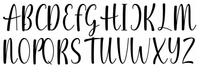 Vela Selinda Schriftart Groß