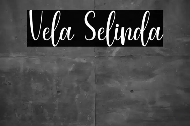 Vela Selinda Font examples