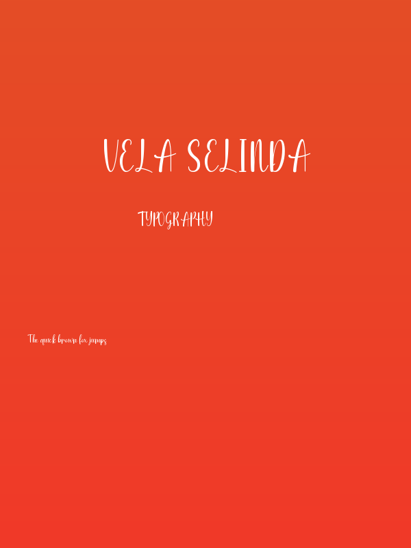 Vela Selinda Poster