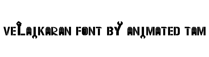 Velaikaran Font By Animated Tam  Fuentes Gratis Descargar